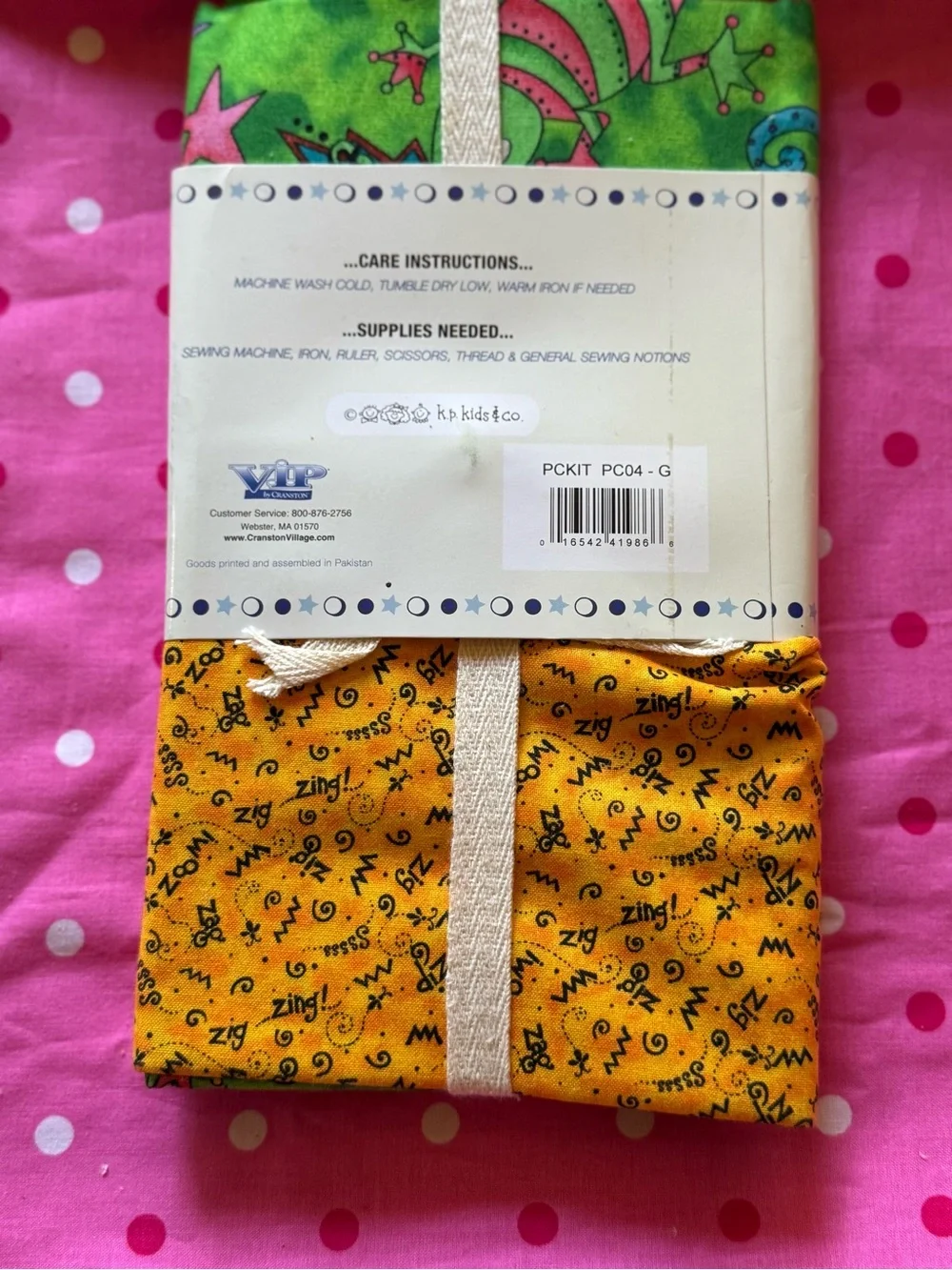 VIP Bugs Life Pillowcase Kit Fabric Yellow Green Insects Forest New